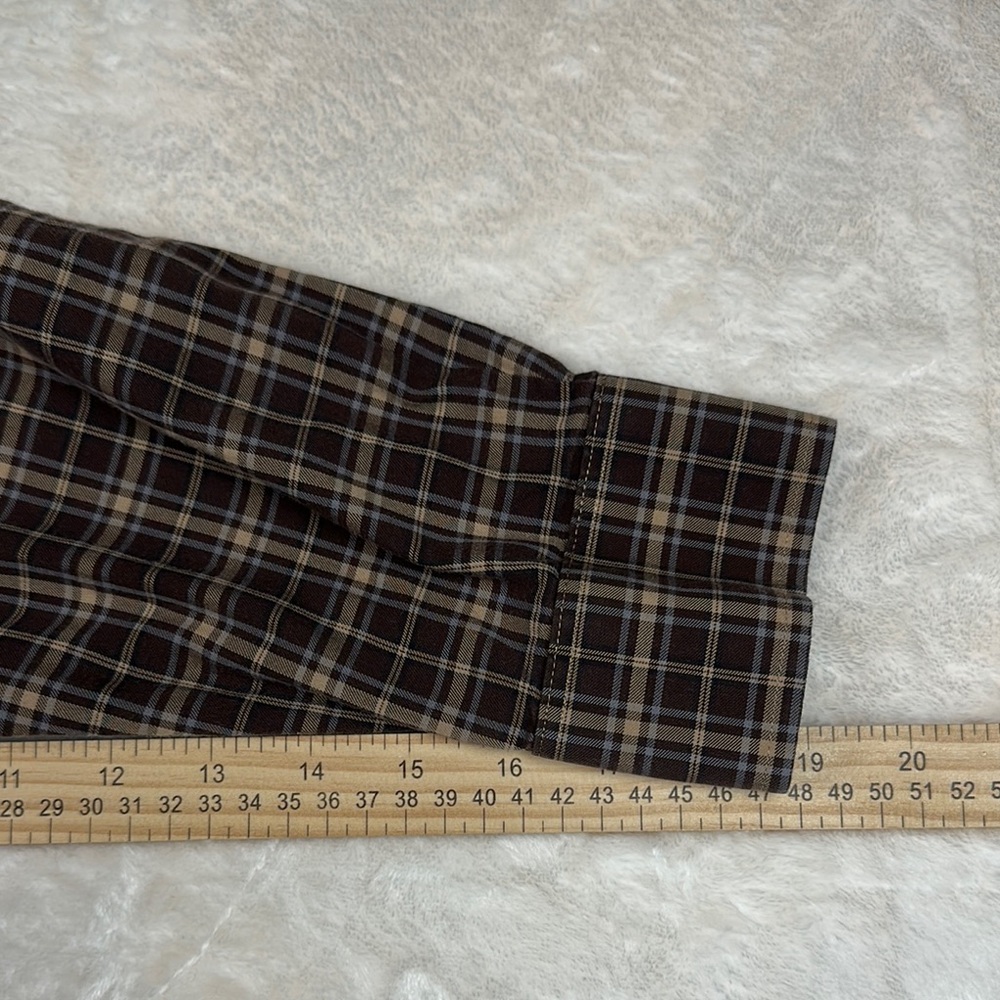 Daniel Cremieux Casual Black and Brown Button Down Shirt - Picture 6 of 7